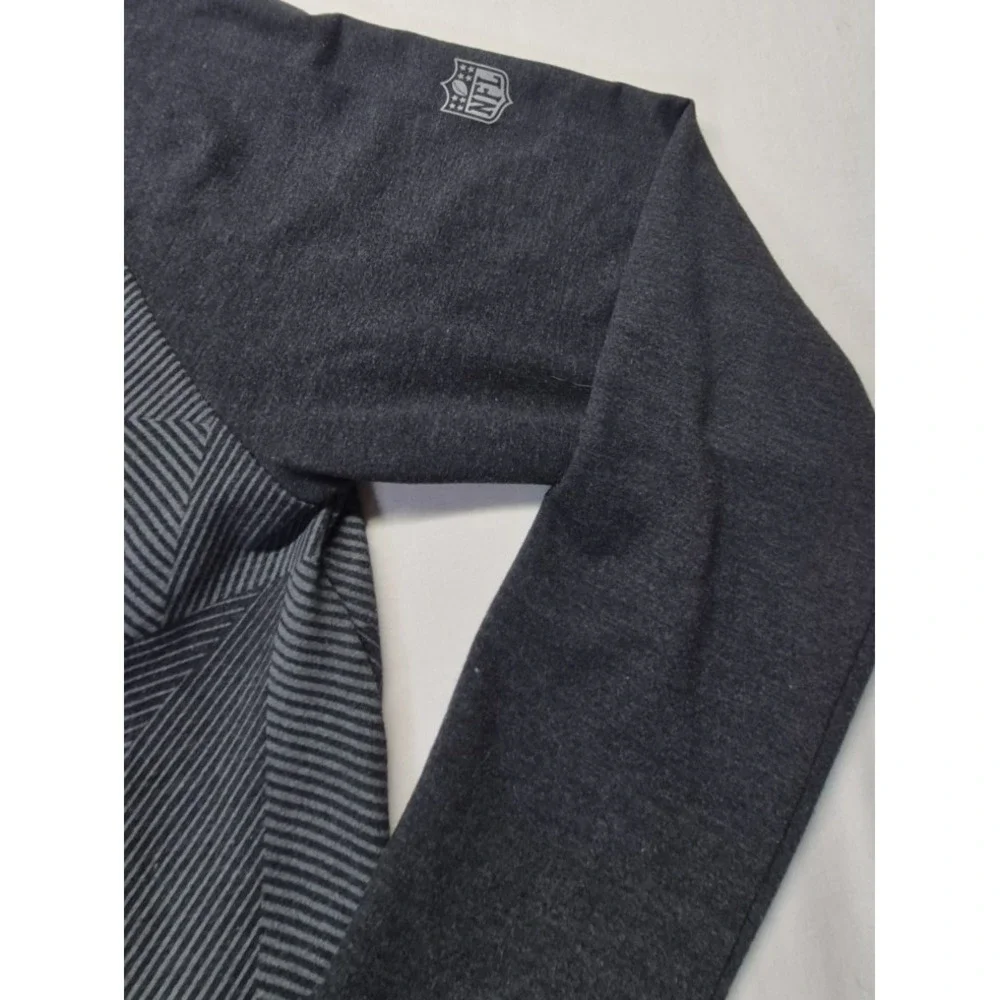 NFL Super Bowl Vlll‎ two toned gray full zip hoodie jacket geometric design  XS - Picture 7 of 13